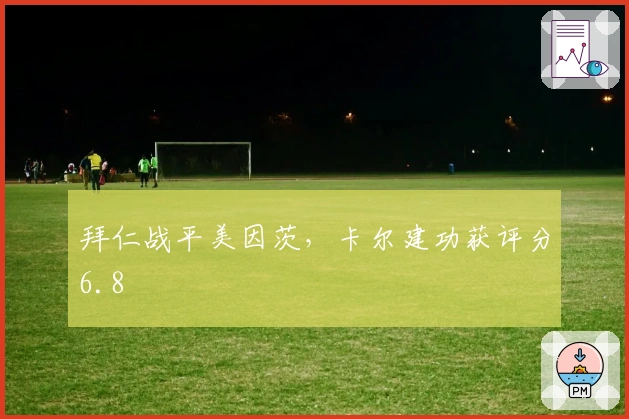 拜仁战平美因茨，卡尔建功获评分6.8